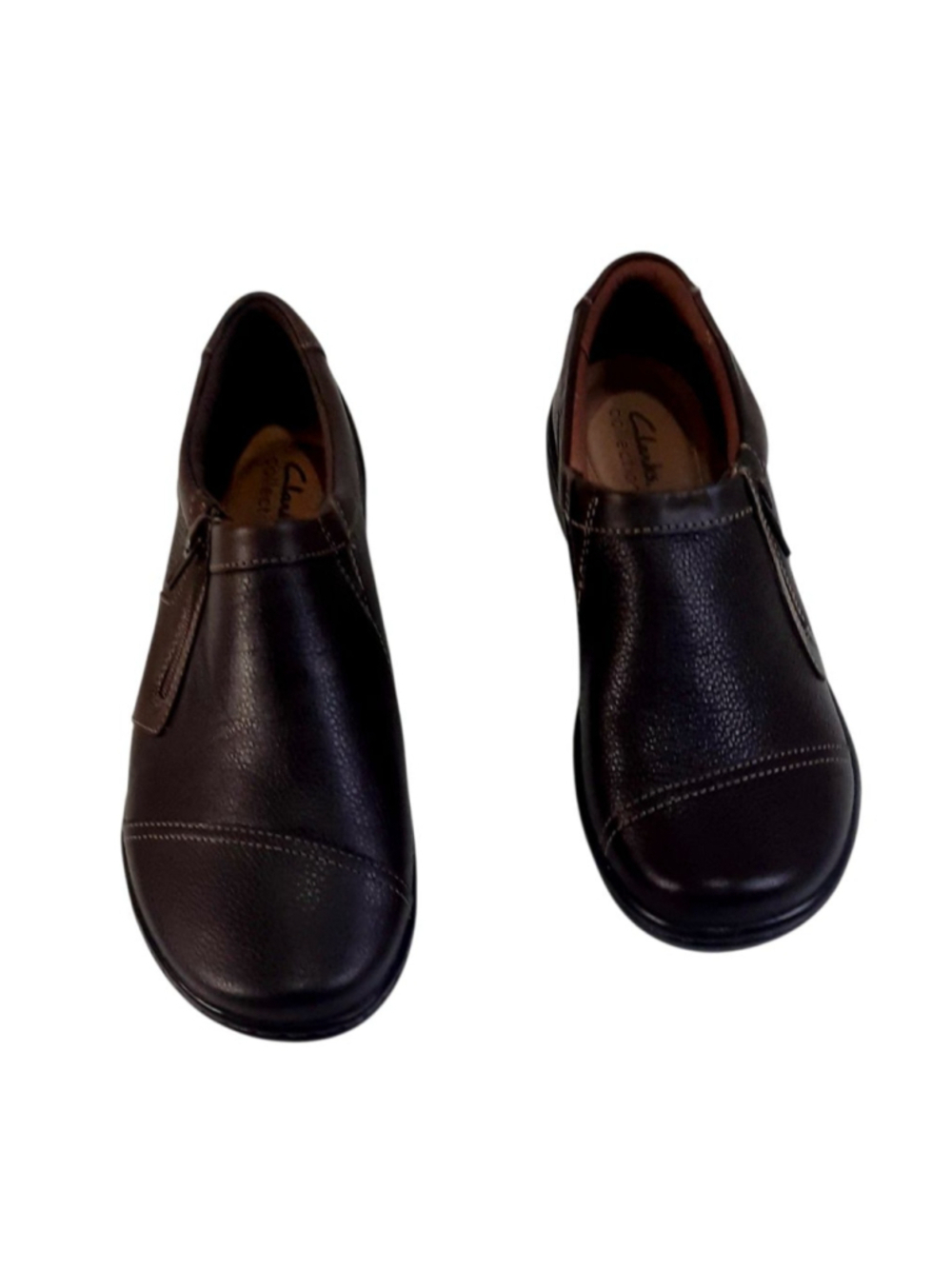 Clarks Women's Cora Giny
Loafer Size 8 Zip bootie ,Brown
Leather Comfy Shoe Flat - Picture 4 of 5